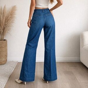 Frank & Eileen West Village NYC Wide Leg Trouser Pants